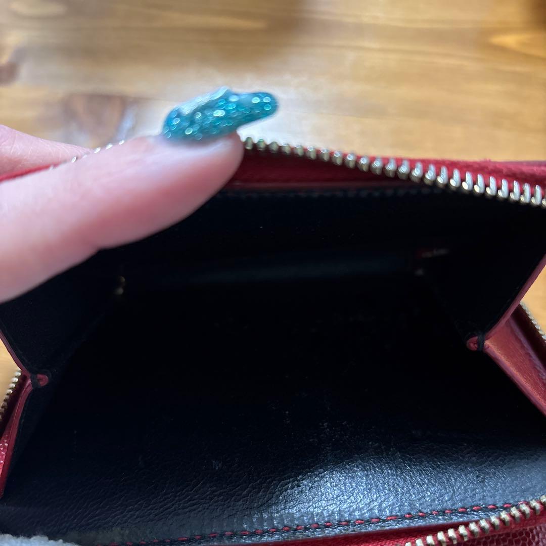 リ*コ様 YSL 赤 二つ折り財布