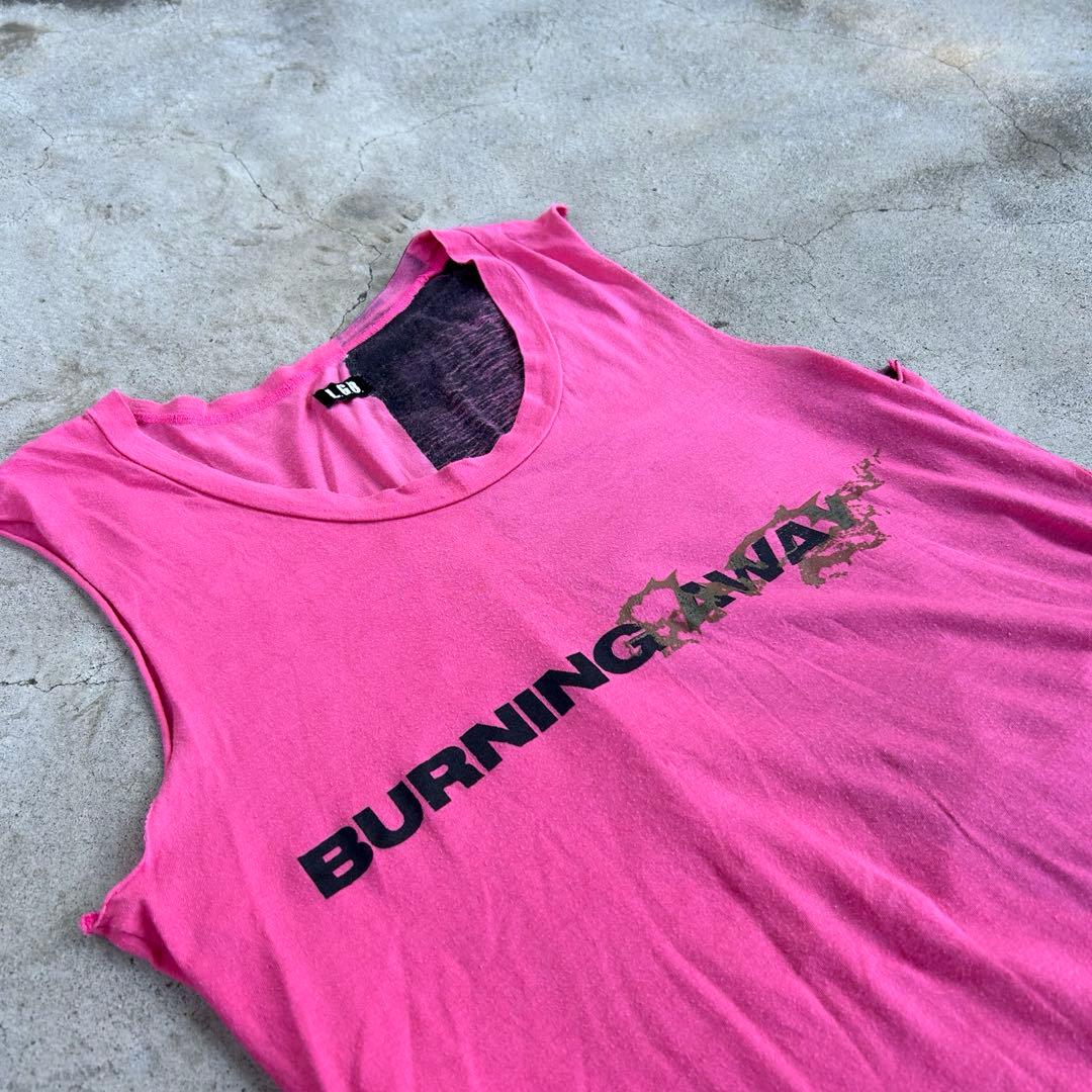 00s archive “L.G.B” nosleeve cutsew pink