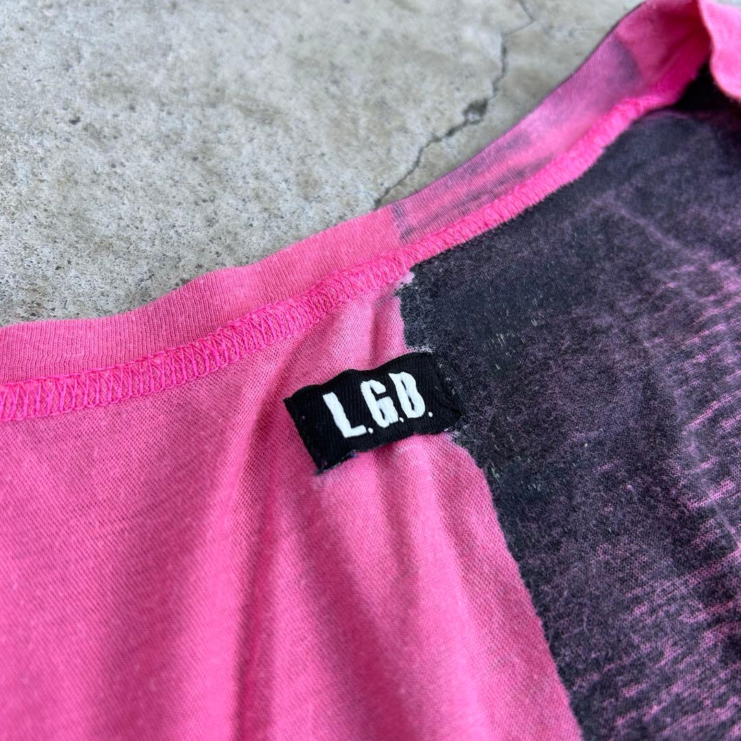 00s archive “L.G.B” nosleeve cutsew pink