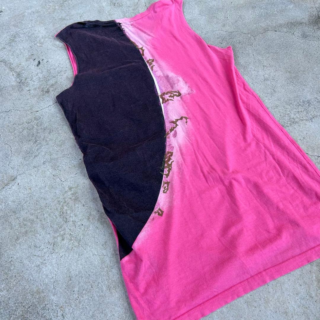00s archive “L.G.B” nosleeve cutsew pink