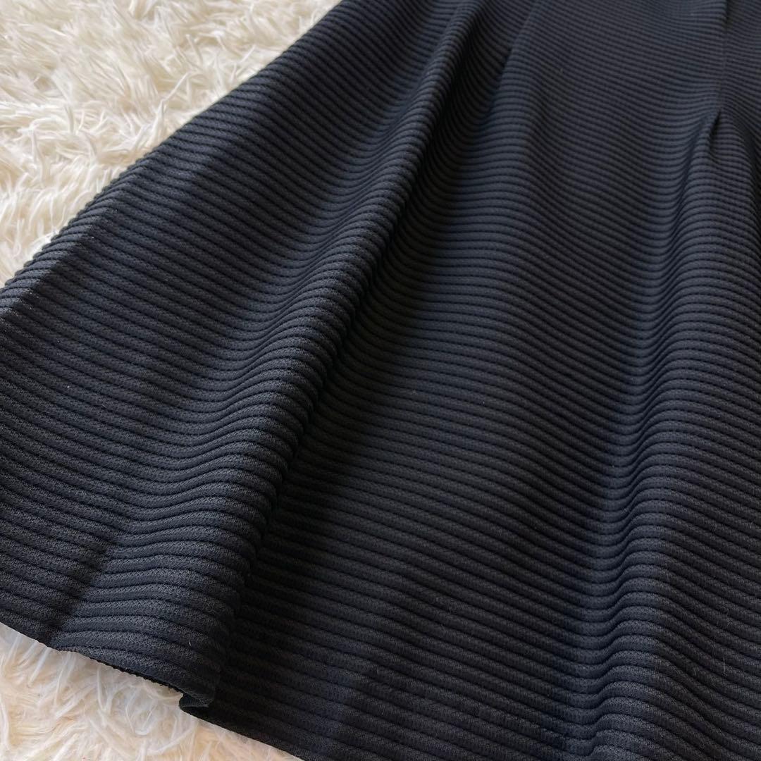 美品 M'S GRACY 2021年 タック ドレス ワンピース ブラック 38