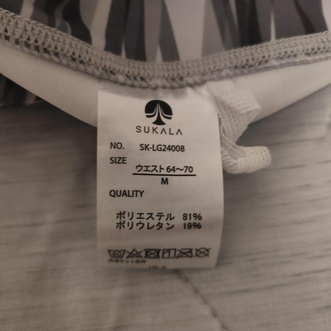 スカーラ　SUKALA　ストライプ柄 Mサイズ ヨガレギンス