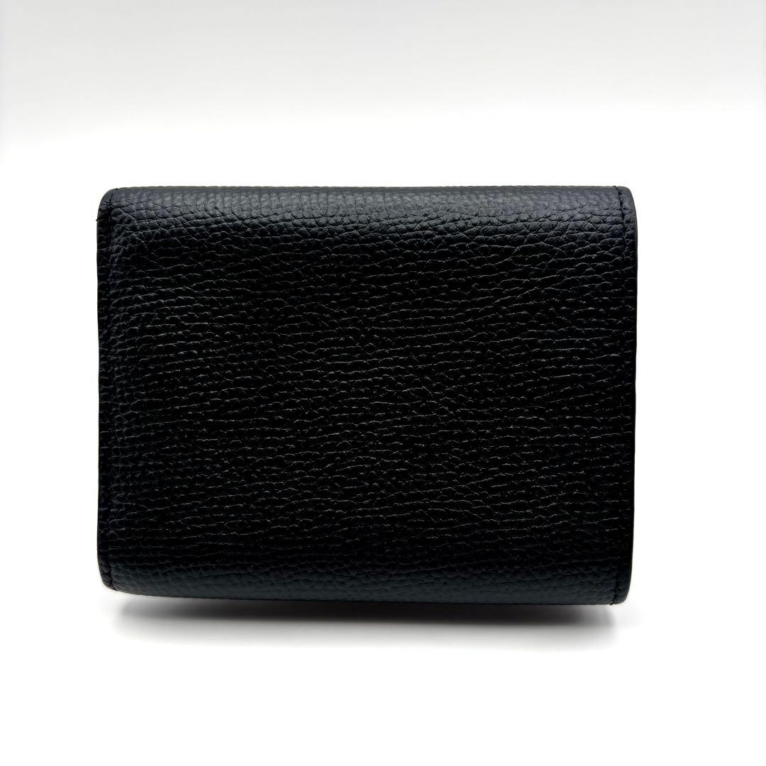 くるみ様 LOEWE ブラックレザー三つ折り財布