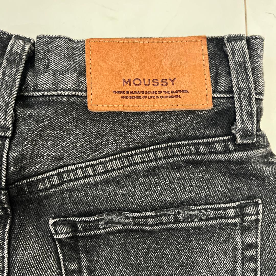 MOUSSY MVS BLACK FLAIRE ダークグレー ブーツカットデニム