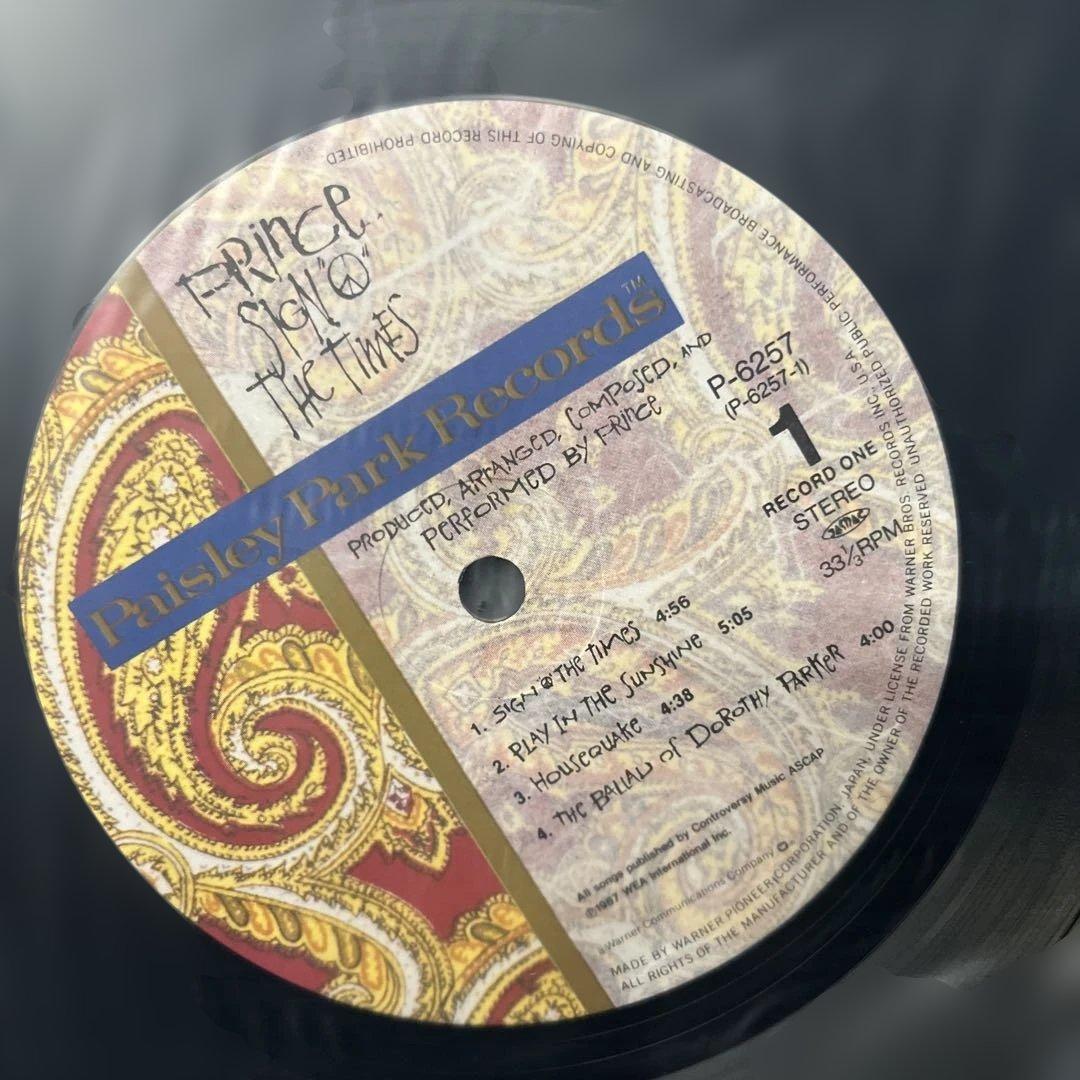 L*E様 7 プリンス / Sign O' The Times 2LP レコード