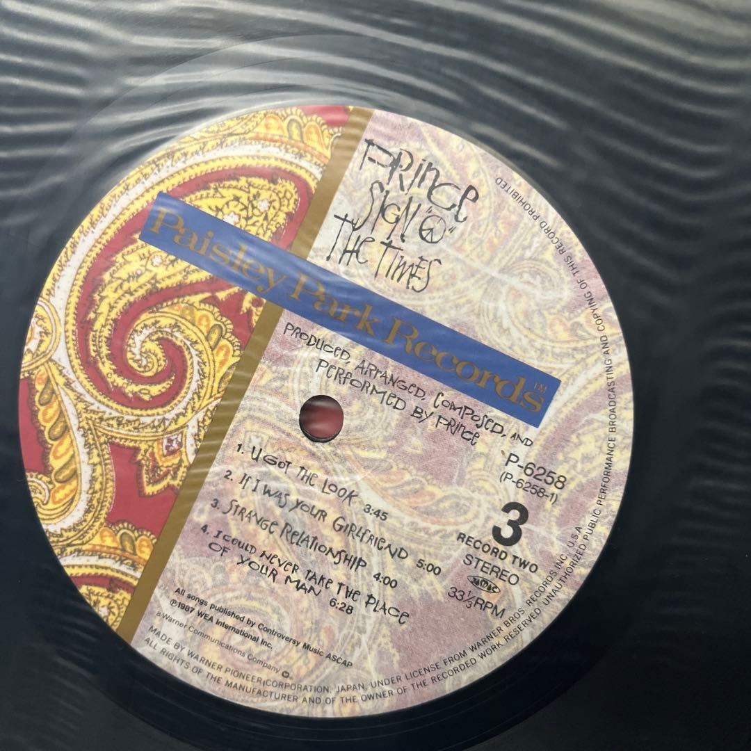 L*E様 7 プリンス / Sign O' The Times 2LP レコード