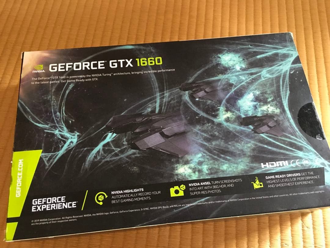 GALAKURO GeForce GTX 1660 OCモデル　動作品