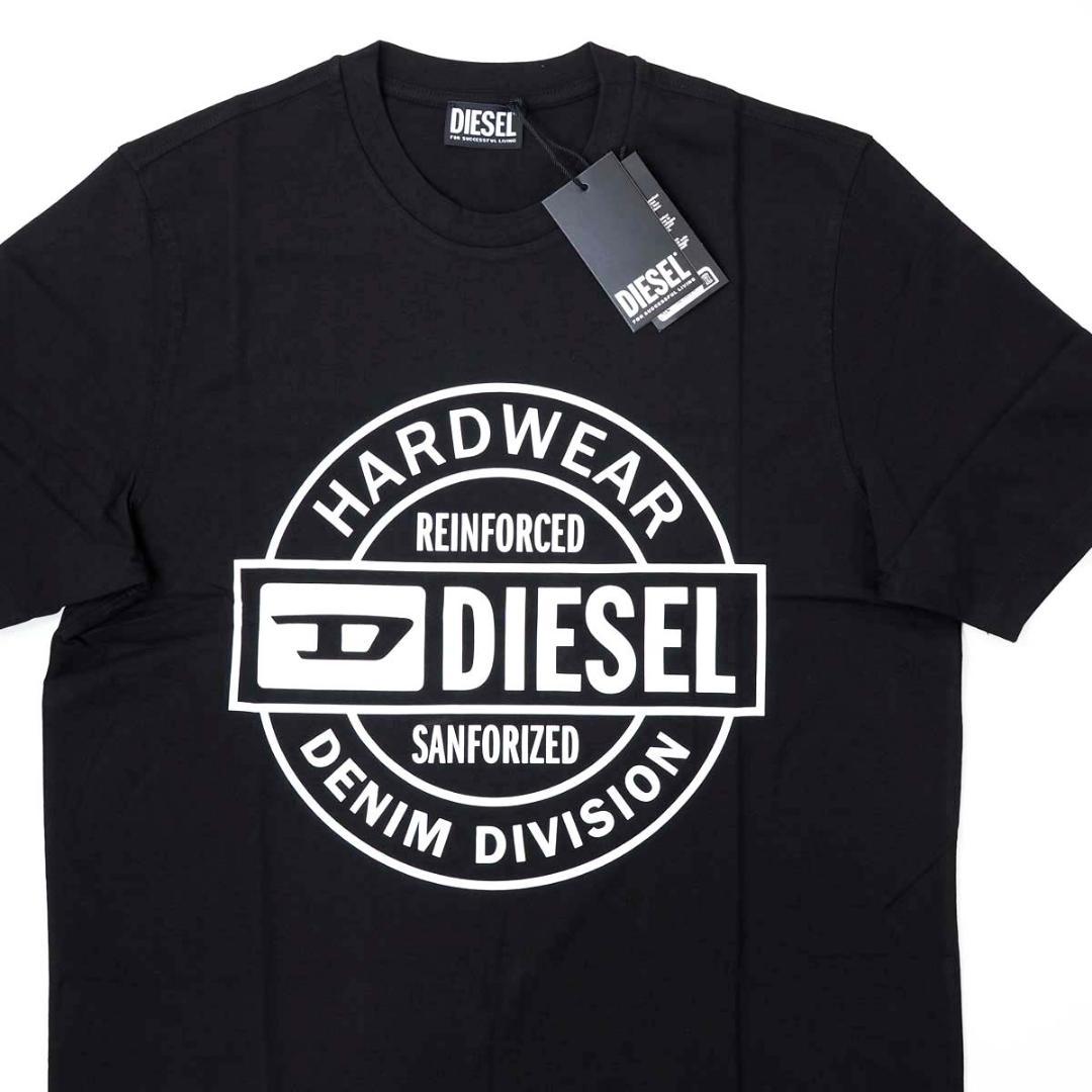 新品 DIESEL T-JUST オーバルD ロゴ 半袖 Tシャツ ブラック S