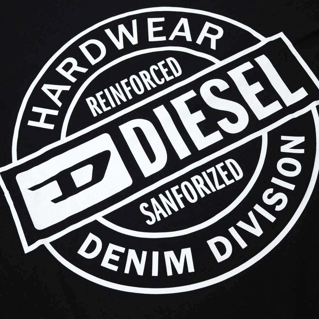 新品 DIESEL T-JUST オーバルD ロゴ 半袖 Tシャツ ブラック S
