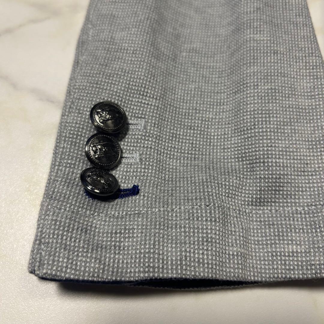 【美品】BURBERRY BLACK LABELグレー テーラードジャケット L