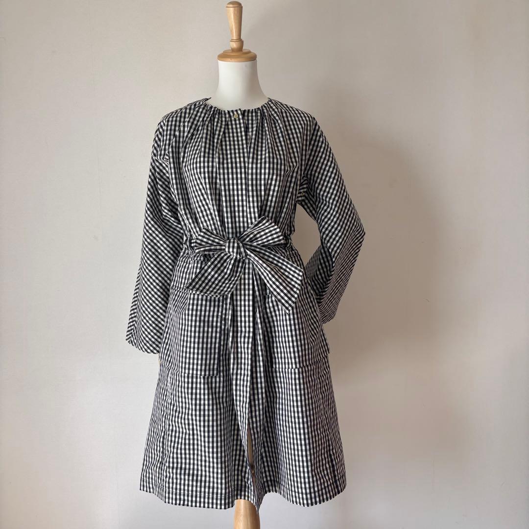 極美品♡MACPHEE トゥモローランド　コットンシルク ギンガムチェックコート
