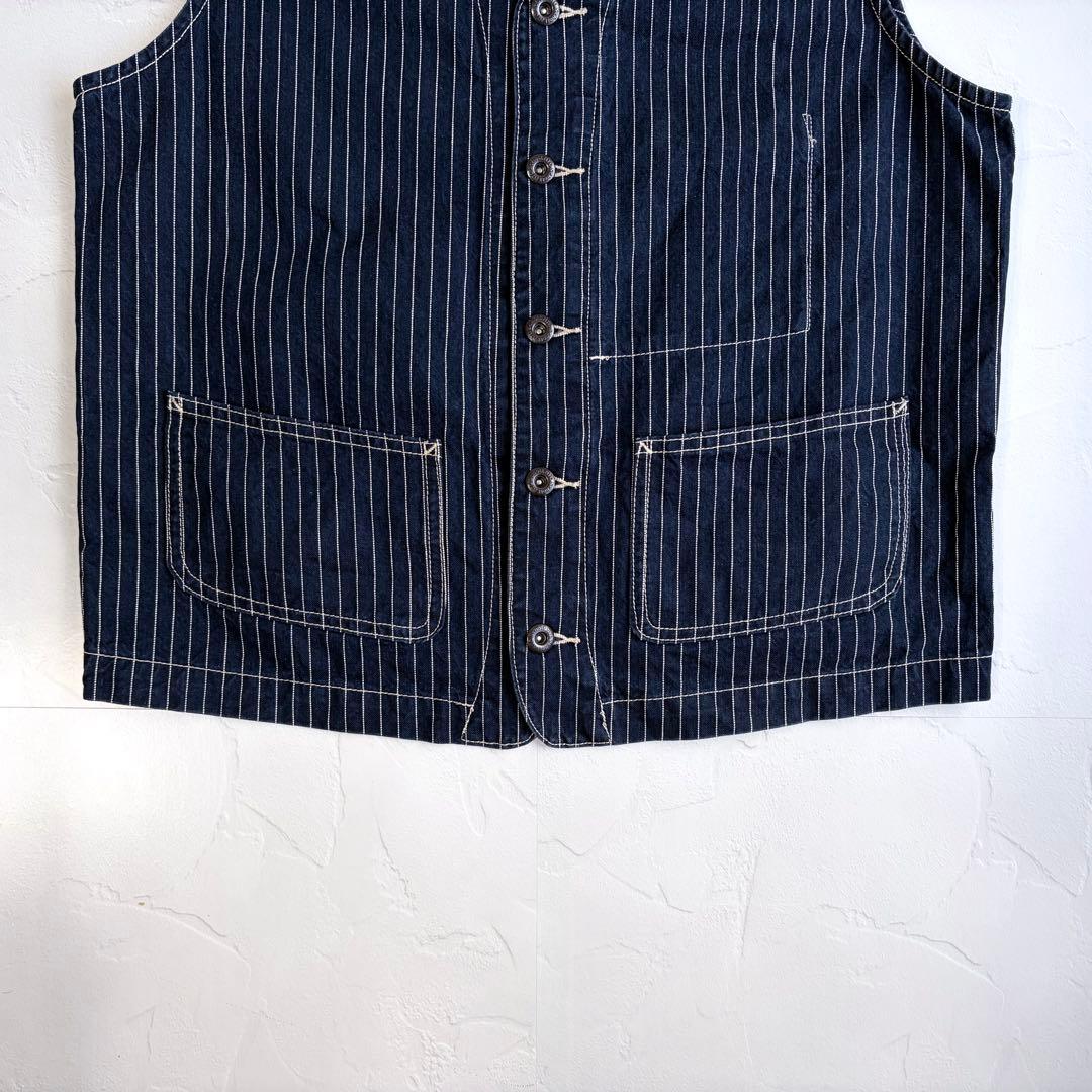 ま*も様 【schott】Old denim hickory vest