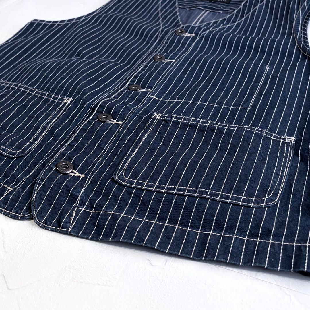 ま*も様 【schott】Old denim hickory vest