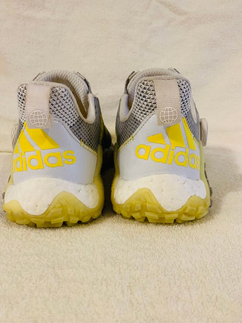adidas ゴルフシューズ BOAシステム グレー/イエロー　レディース