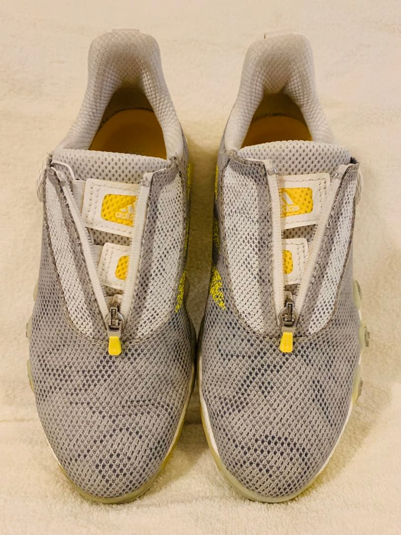adidas ゴルフシューズ BOAシステム グレー/イエロー　レディース