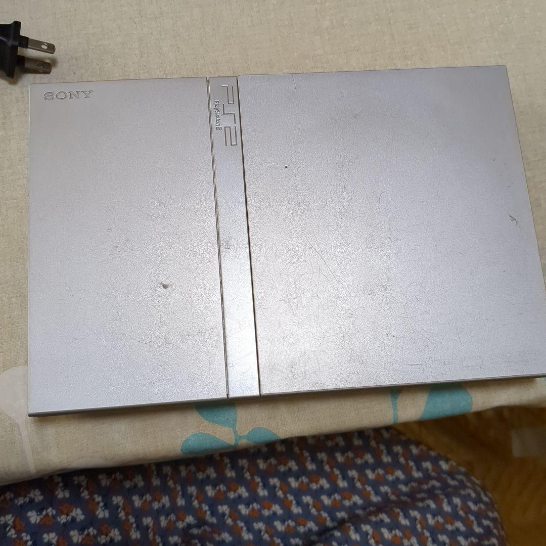 プレステ2本体、コントローラ、メモリーカード3枚