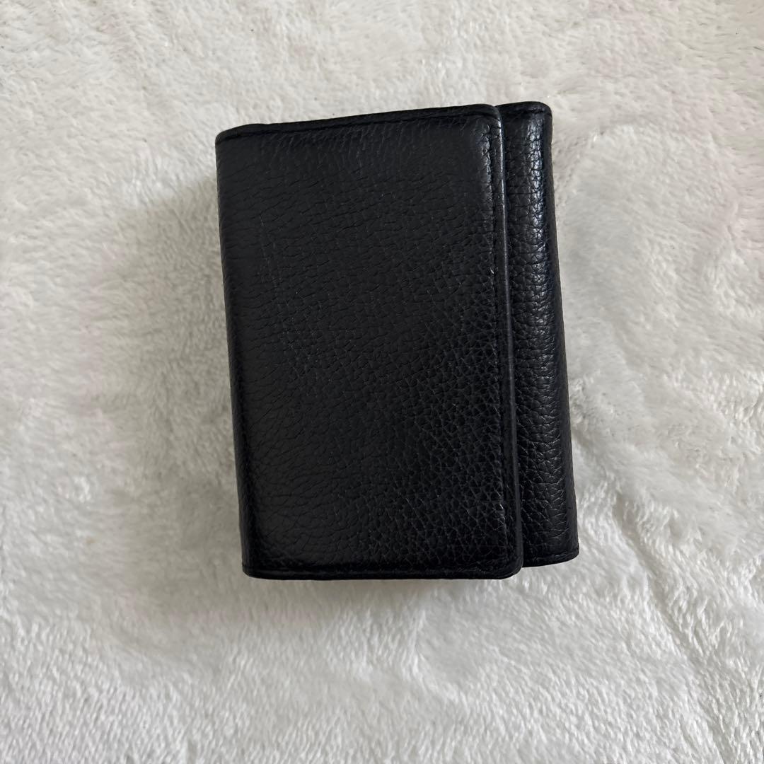 黒 MARY QUANT 三つ折り財布