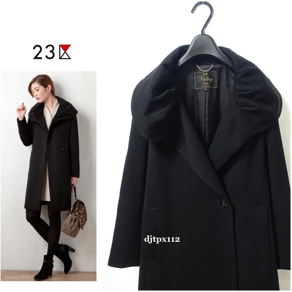 極美品 23区×ロロピアーナ*別注スーパーファインウールコート*34*女優コート