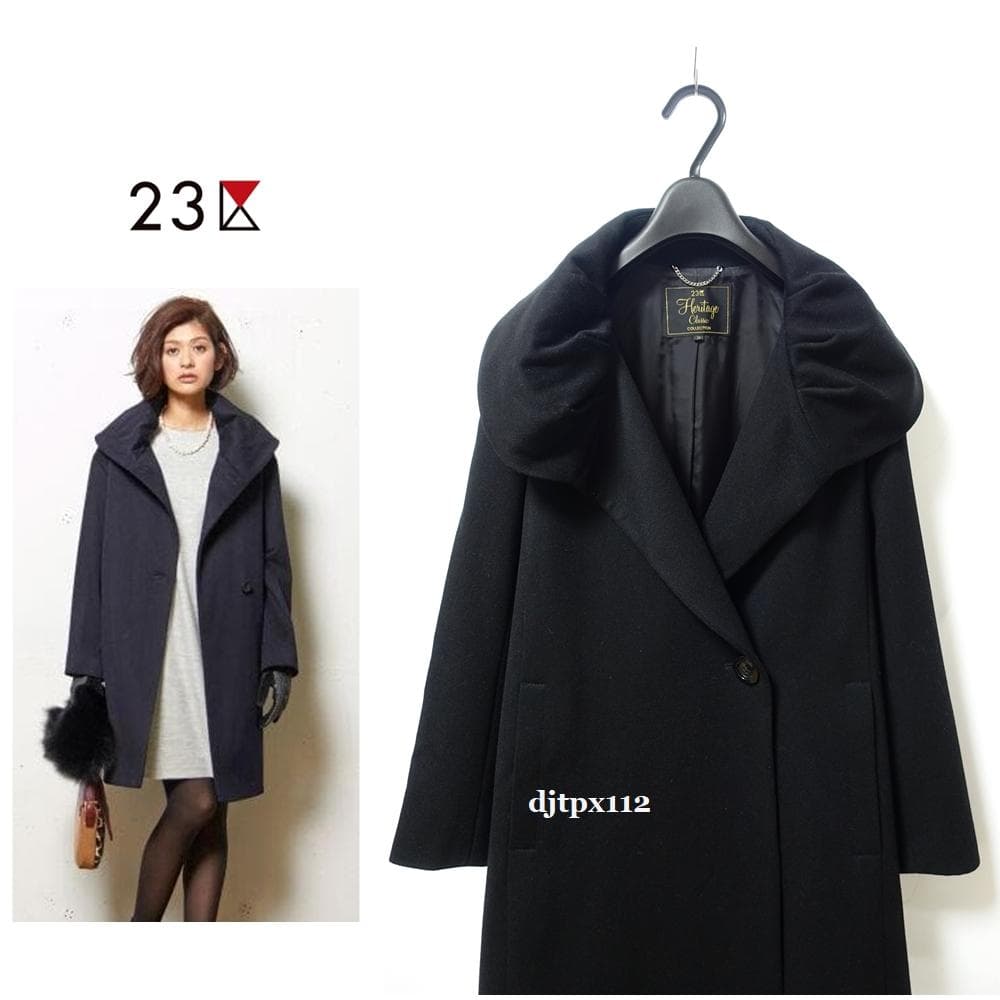 極美品 23区×ロロピアーナ*別注スーパーファインウールコート*34*女優コート