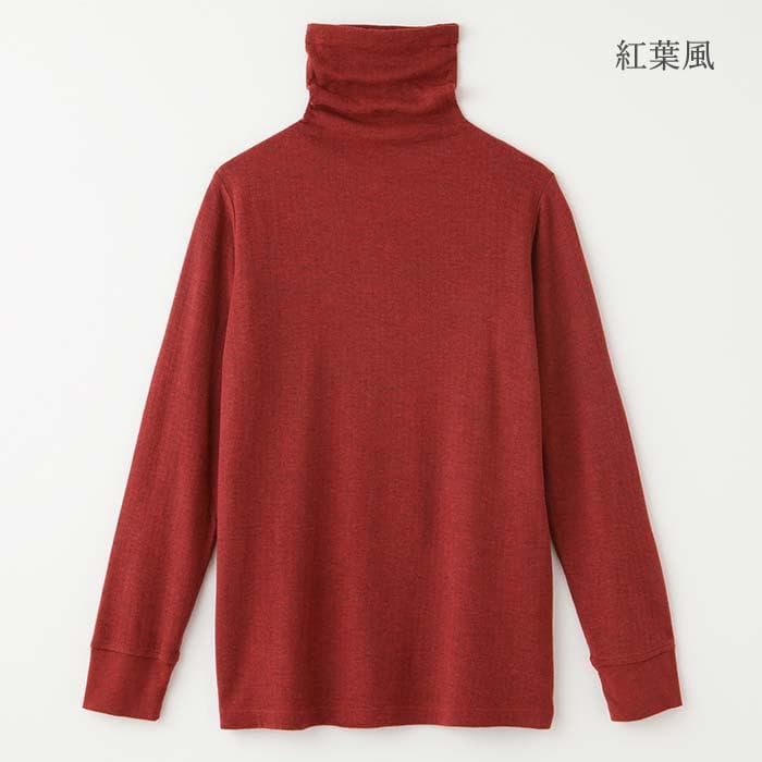 新品！TAKEFU 竹布 癒布長袖タートルネック M〜L 白茶色 1枚