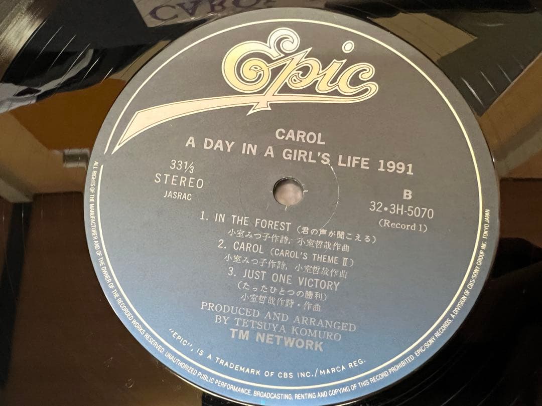 TM NETWORK CAROL 2LP 邦楽レコード 32・3H-5070