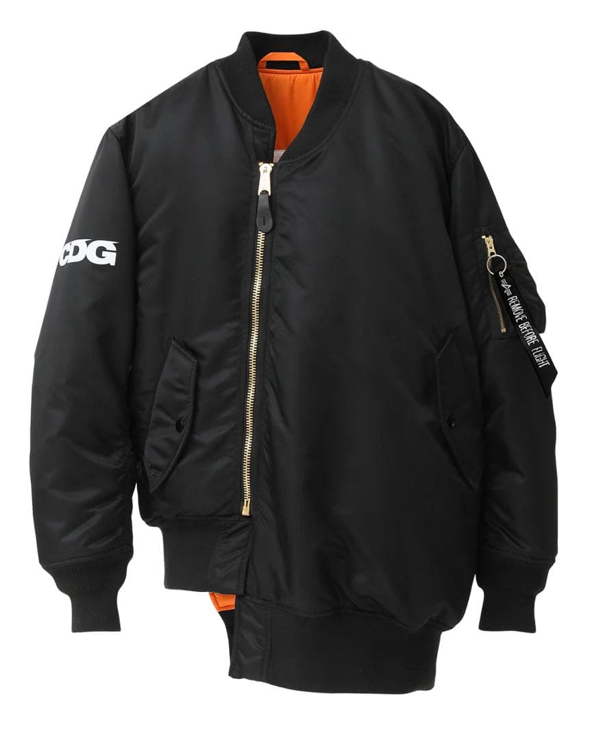 ジャケット・アウター CDG x ALPHA INDUSTRIES BIAS DESINED MA1