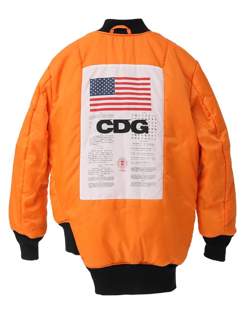 ジャケット・アウター CDG x ALPHA INDUSTRIES BIAS DESINED MA1