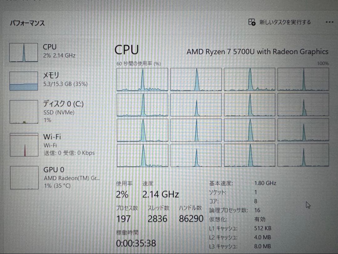Fujitsu LIFEBOOK ah50/H1（ノートPC）