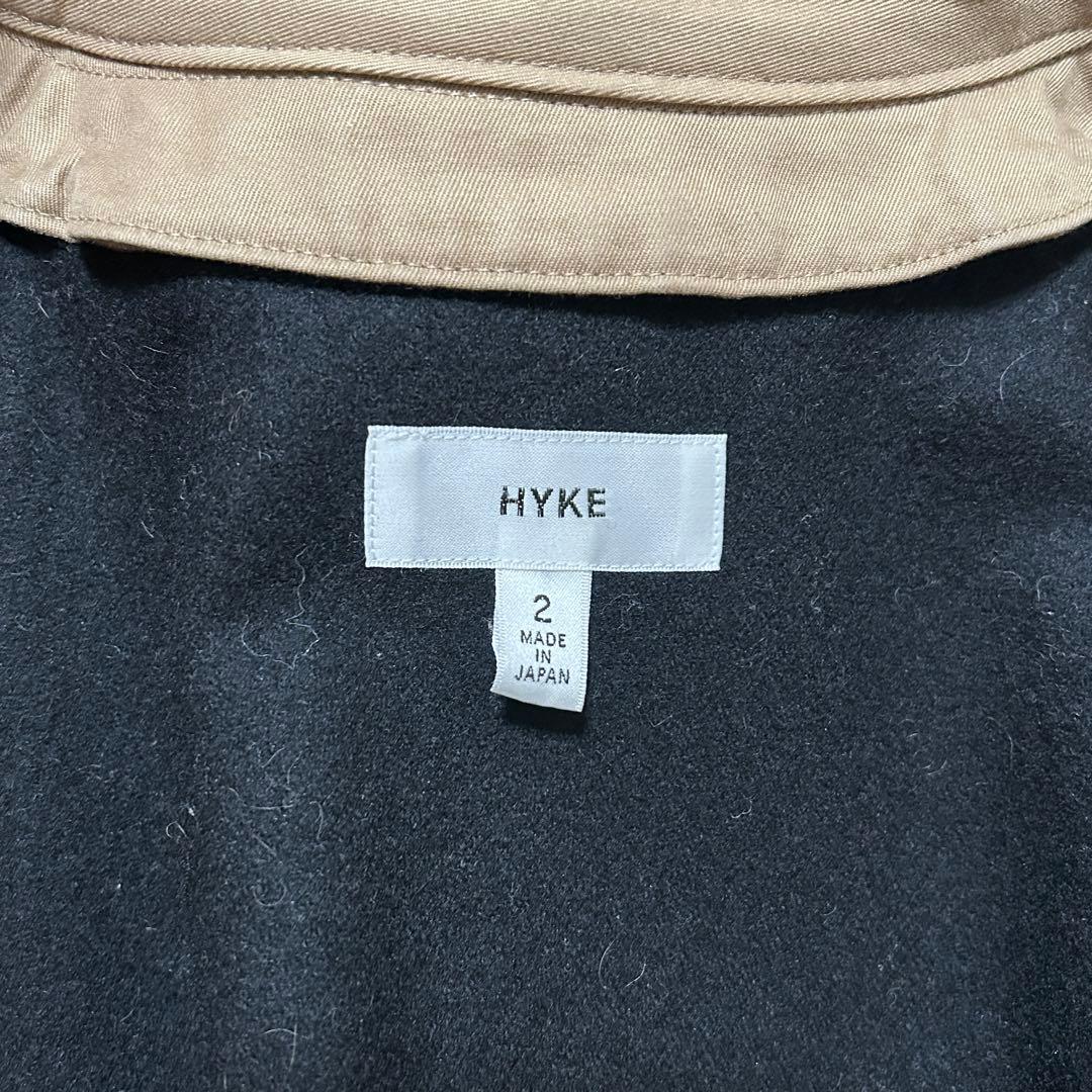 ハイク HYKE トレンチコート レギュラーフィット ベージュ サイズ2