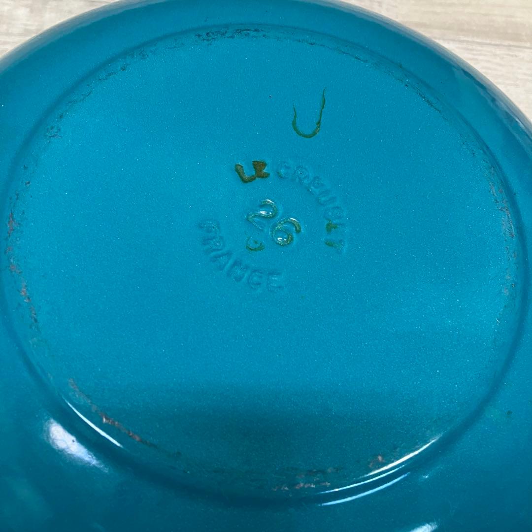 LE CREUSET 両手鍋 マルミット ターコイズ 27cm 41l