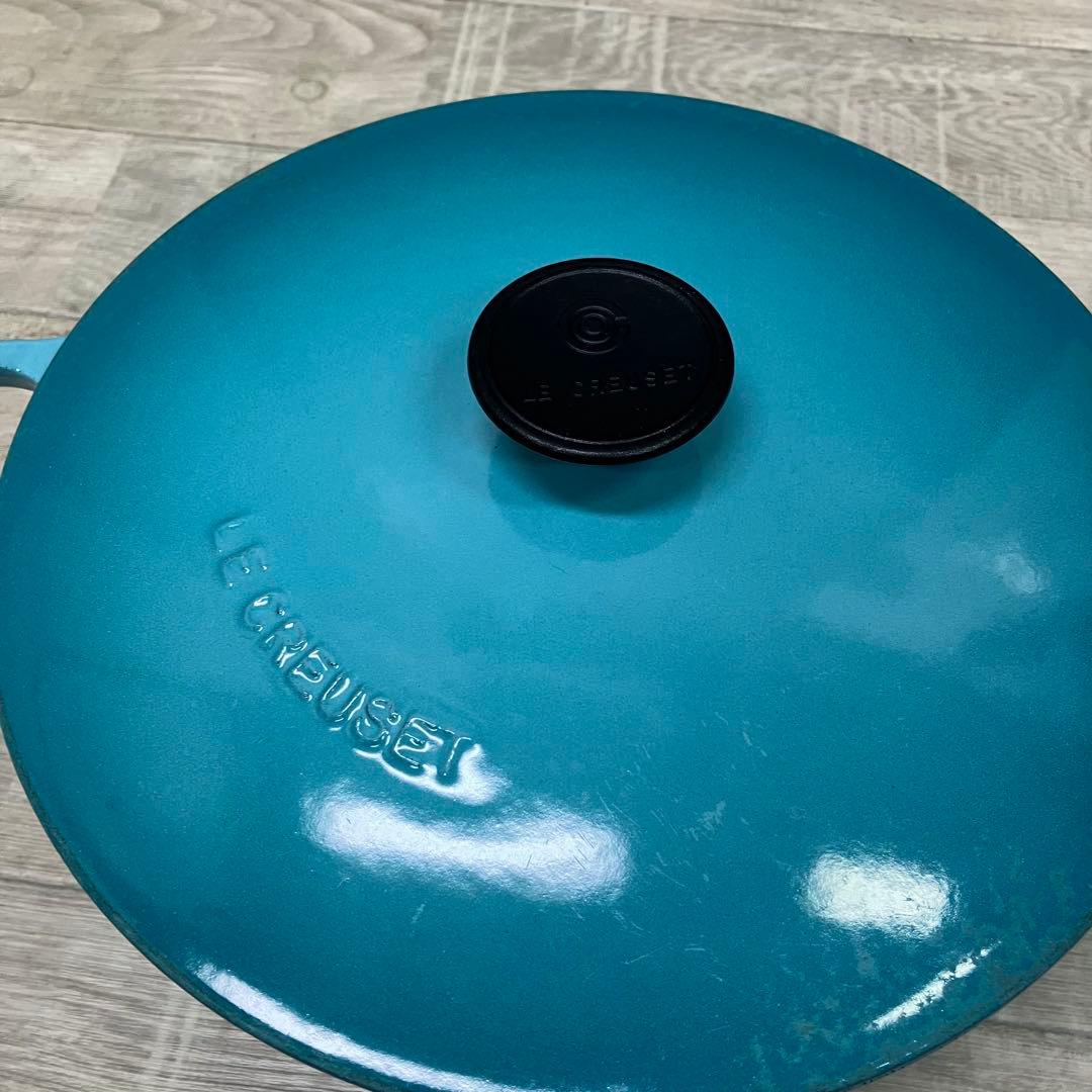 LE CREUSET 両手鍋 マルミット ターコイズ 27cm 41l