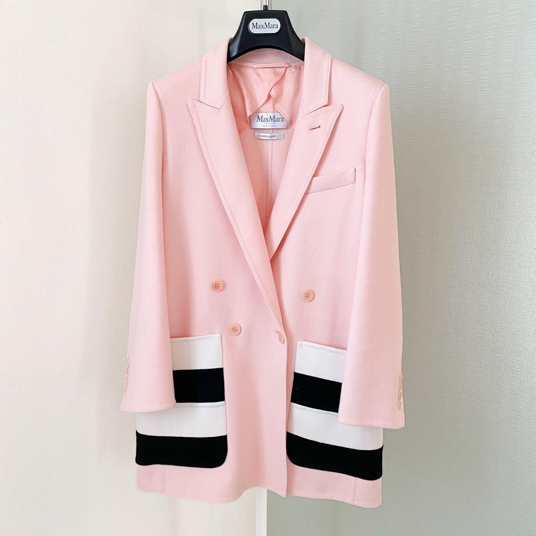 ★新品同様★ マックスマーラMax Mara 白タグ ダブルジャケット★