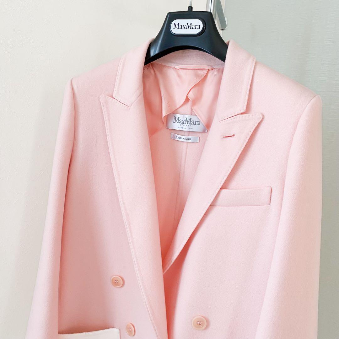 ★新品同様★ マックスマーラMax Mara 白タグ ダブルジャケット★