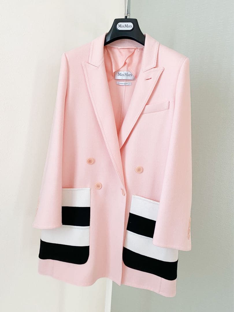 ★新品同様★ マックスマーラMax Mara 白タグ ダブルジャケット★
