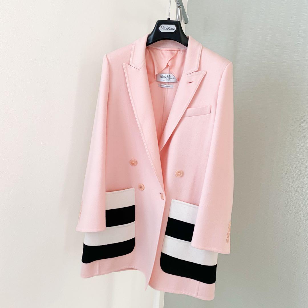 ★新品同様★ マックスマーラMax Mara 白タグ ダブルジャケット★