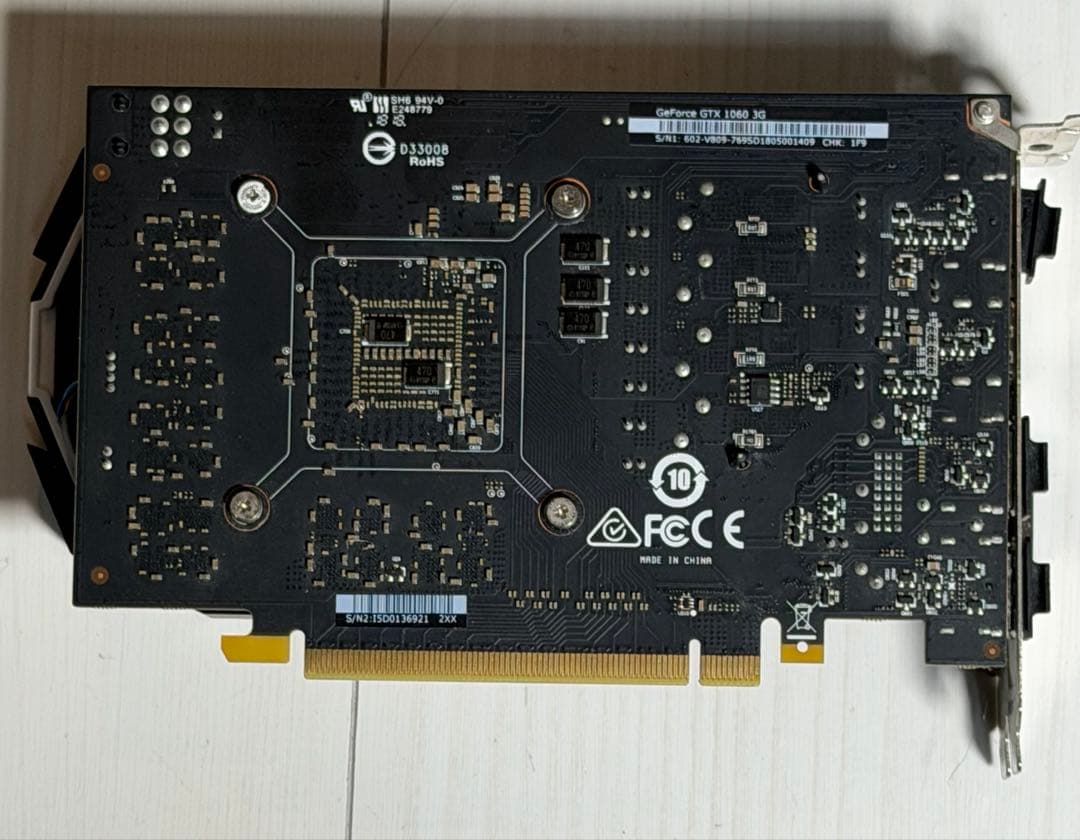 グラフィックボード　MSI GeForce GTX1060 3GB