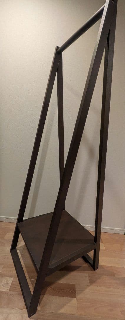 【廃盤品】無印良品　木製　ハンガーラック　ウォールナット