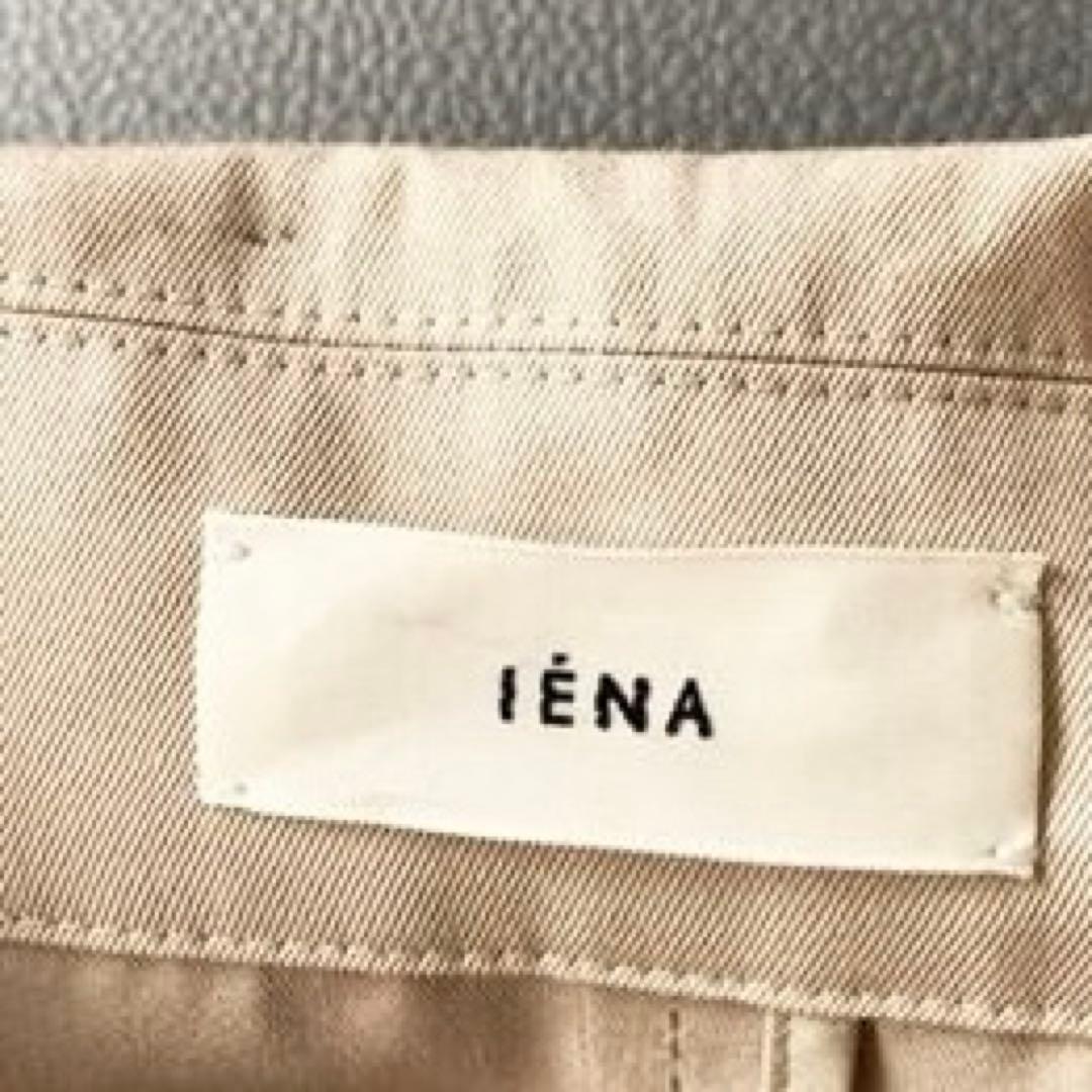 【ムツコ】IENA　シャンブレーツイル撥水フォルムコート ライトベージュ