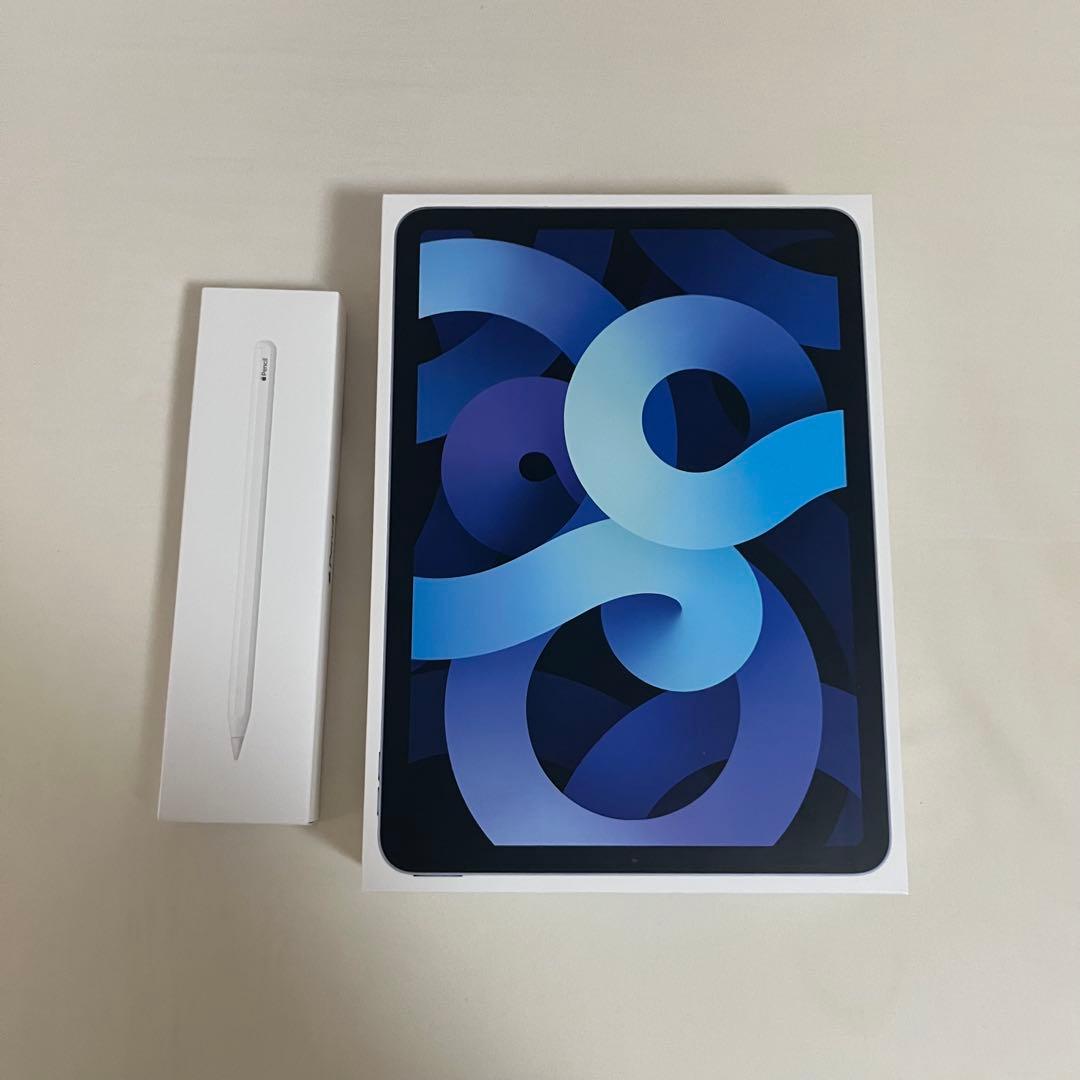 iPad Air 第4世代 64GB、Appleペンシル第2世代、箱付き、セット
