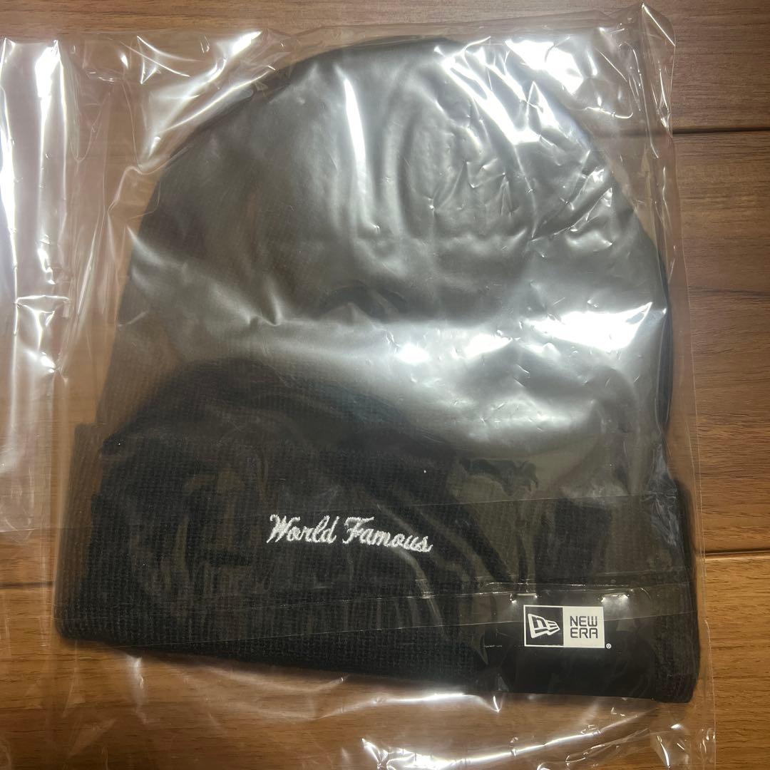 Supreme New Era 黒ニット帽