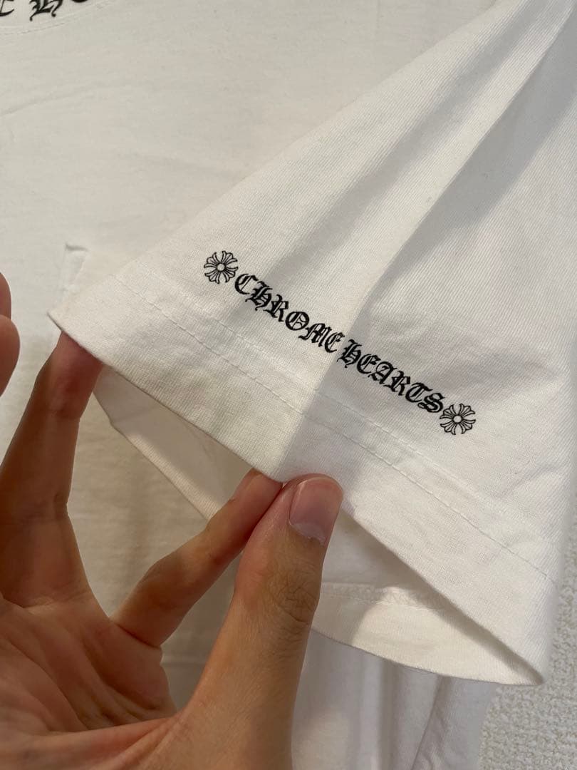 クロムハーツ　ネックロゴ　プリント　Tシャツ