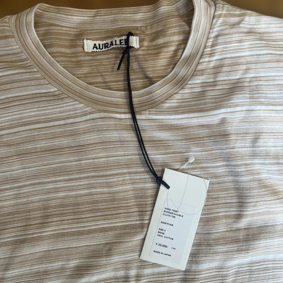 新品未使用　AURALEE ストライプ柄 Tシャツ