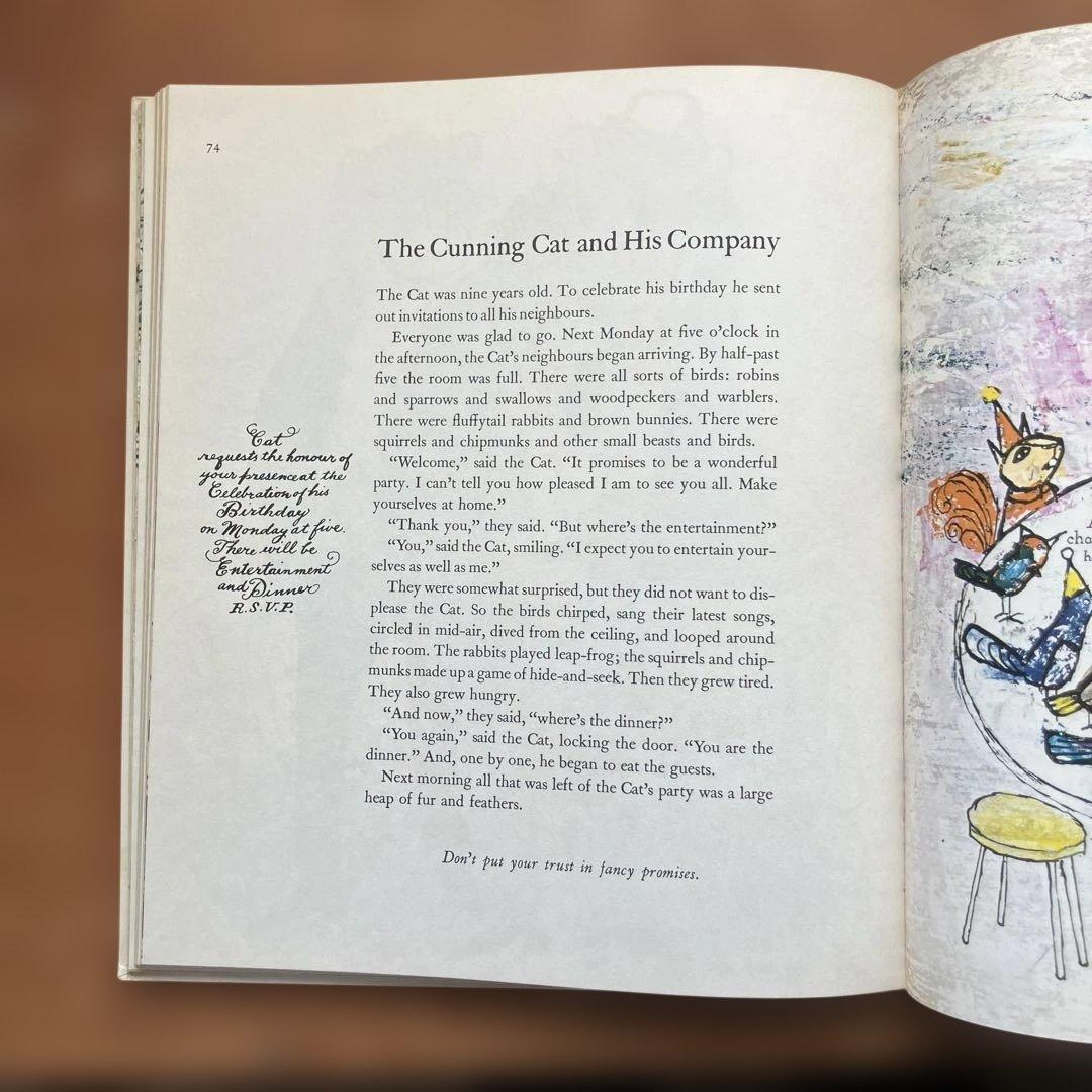 Aesop's Fables　洋書　1965年