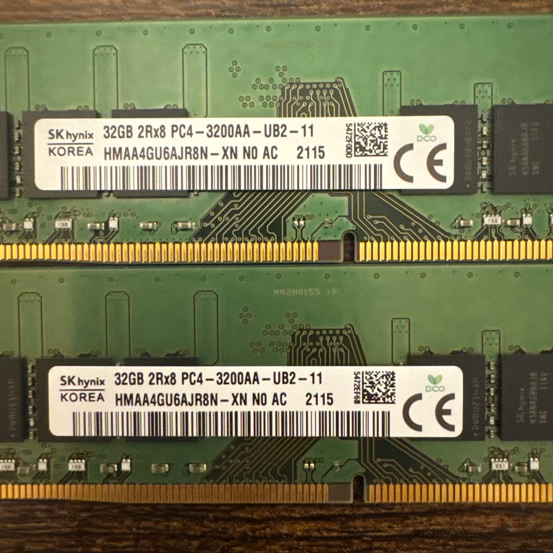 ドラえもん専用SK hynix DDR4-3200AA 32GB 12枚セット