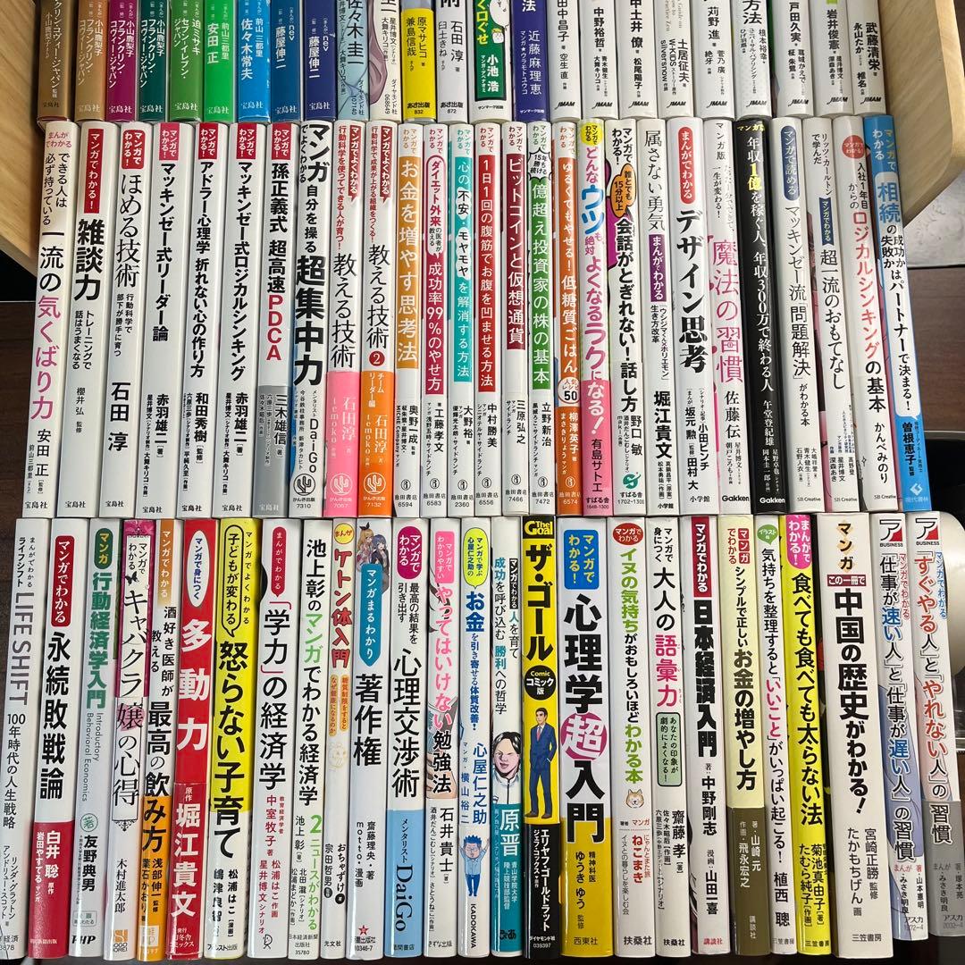【マンガでわかる】 7つの習慣　カーネギー　ドラッカー　アドラー他　77冊セット