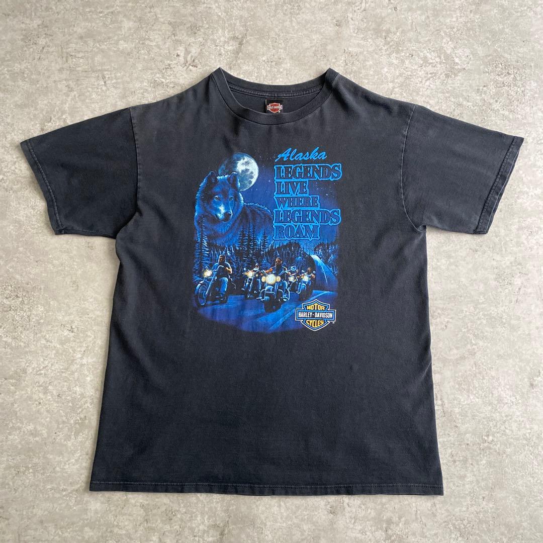 Zayn Malik着90sハーレーダビッドソンTシャツUSA製ブラック黒XL