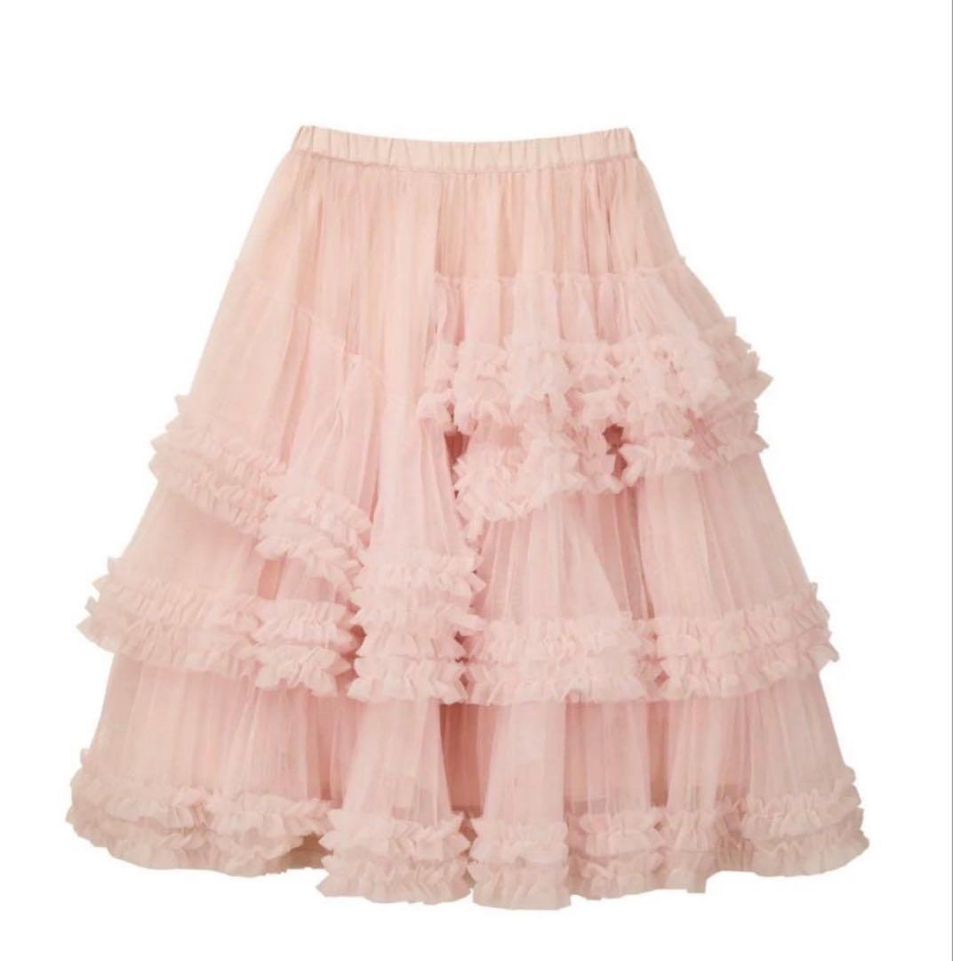 スカート Ballerina blooming tulle skirt