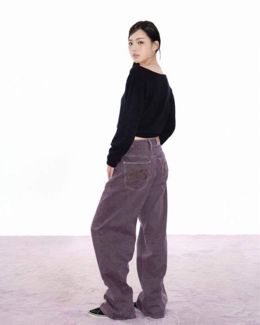 as\"on アズオン SMOG WIDE PANTS ason パープル