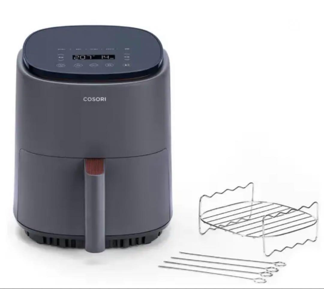 新品COSORI SMARTエアフライヤー アクセサリー付き容量3.8リットル