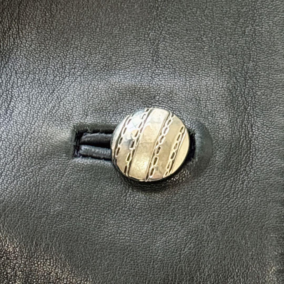 ANGEL LEATHER 日本製　リアルファー　レザー ロングコート ベルト付